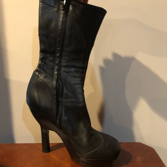 Vintage Sky platform calf length boots - Picture 3 of 5
